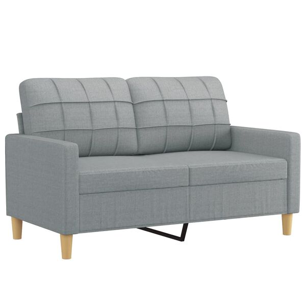 vidaXL Sofa Set Light Grey