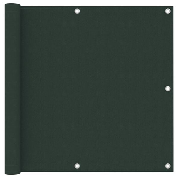 vidaXL Balcony Screen Dark Green 35.4x118.1" Oxford Fabric