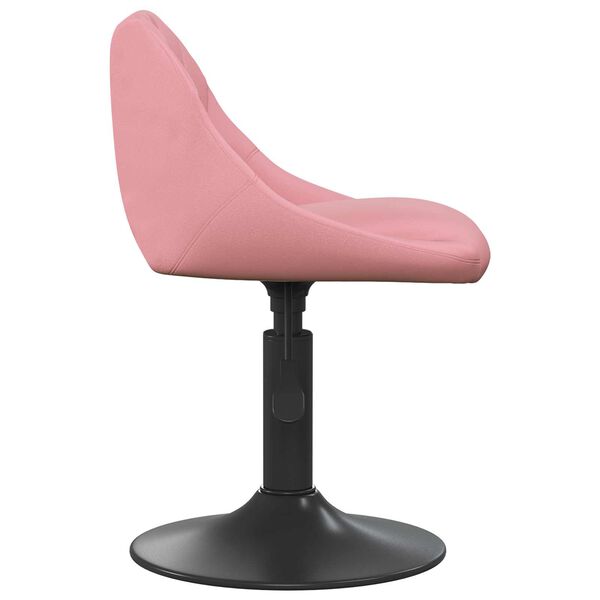 vidaXL Bar Stool Geometric Pink 46 x 44 x (62.5-77.5) cm Faux leather