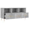vidaXL TV Cabinet Concrete Grey Engineered Wood Medium TV Cabinet