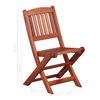 vidaXL Dining Chair Set of 2 Brown Solid eucalyptus wood Small