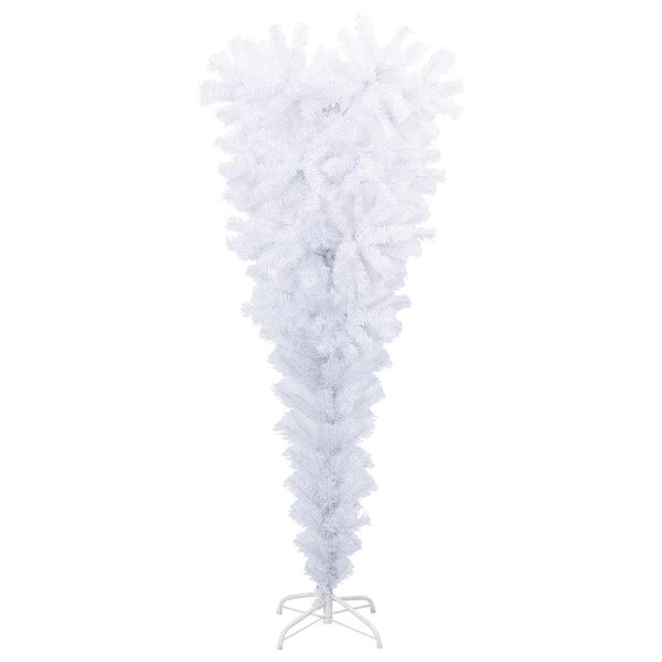 vidaXL Artificial Christmas Tree White 47.24 in PVC and Steel