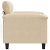 vidaXL Sofa Chair Cream Microfiber fabric (100% polyester), metal, plywood