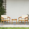 vidaXL Bistro Set 3 pcs Brown 23.43 x 27.76 x 28.54 in Polyester