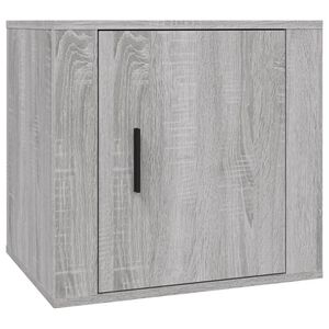 vidaXL Bedside Cabinet Grey Sonoma Engineered wood Medium