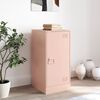 vidaXL Sideboard Pink Cold-rolled steel Medium Modern Storage Cabinet