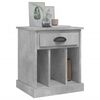 vidaXL Bedside Cabinet Set of 2 Concrete grey Engineered wood Medium