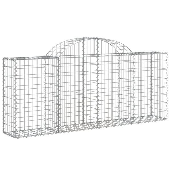 vidaXL Gabion Basket Set of 40 Silver Galvanized iron Large