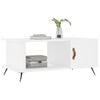 vidaXL Coffee Table White Engineered wood, iron Medium Coffee Table