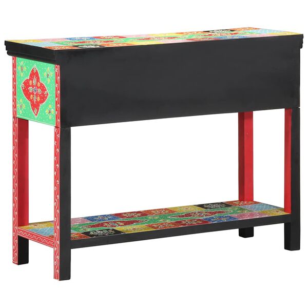 vidaXL Console Table Multicolour 100 x 30 x 75 cm Solid Mango wood
