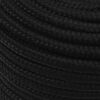 vidaXL Work Rope Black 0.47 " 820.2 ' Polyester