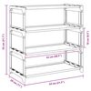 vidaXL Shoe Rack Grey