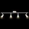 vidaXL Ceiling Spotlight Brushed Nickel 70 x 9 x 12.5 cm Steel