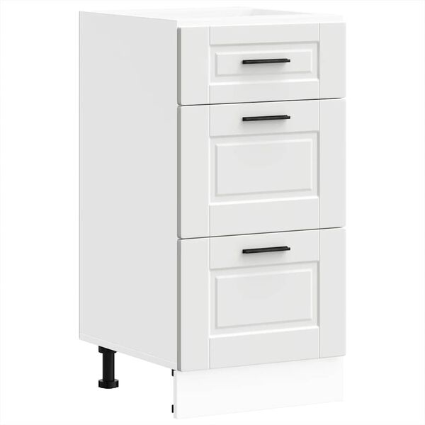 vidaXL Kitchen Base Cabinet White Engineered wood Medium