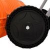 vidaXL Snow Shovel Orange, Silver, Black Powder-Coated Steel, Polypropylene