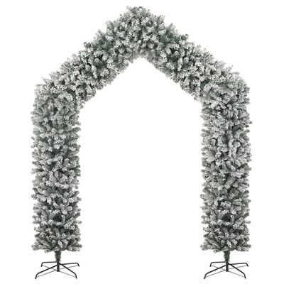 vidaXL Christmas Tree Arch with Flocked Snow 106.3"