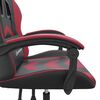 vidaXL Gaming Chair Black and Wine Red Faux Leather
