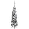 vidaXL Artificial Christmas Tree Green with white flocked snow PVC, Steel