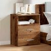 vidaXL Bedside Cabinet Old wood Engineered wood 19.7x12.6x23.6 in