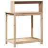 vidaXL Potting Table Natural wood Solid pine wood (untreated)