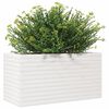 vidaXL Garden Planter White Solid pinewood 35.4 x 15.7 x 17.9 in