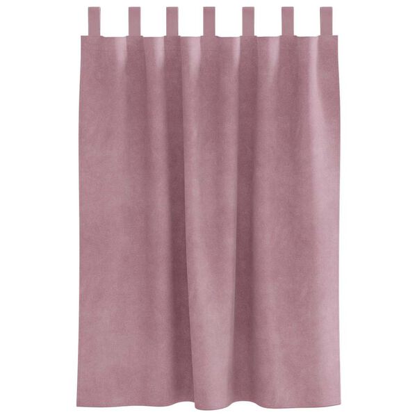 vidaXL Curtains 2 pcs Dark pink 55.12 x 55.12 in Velvet