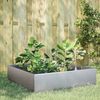 vidaXL Garden Raised Bed Galvanized Steel Large Durable
