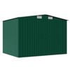 vidaXL Garden Shed Green Galvanized steel Large Sliding Components