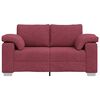 vidaXL Sofa Wine Red 62.99 x 30.31 x 32.28 in Fabric