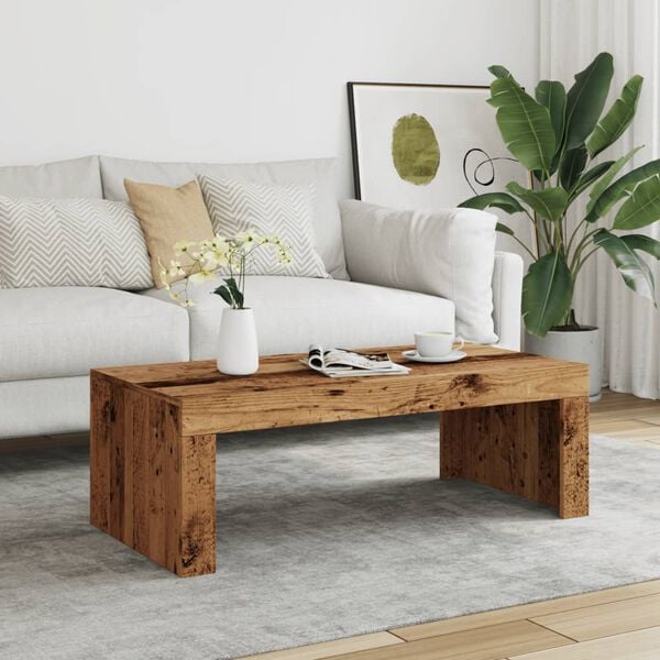 vidaXL Coffee Table Old wood Engineered wood 40.2 x 19.7 x 13.8 in