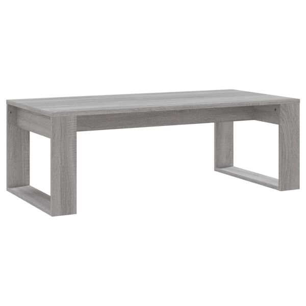 vidaXL Coffee Table Gray Sonoma Engineered Wood 40.2 x 19.7 x 13.8 in