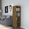 vidaXL Book Cabinet Honey brown Solid pine wood Medium Book Cabinet