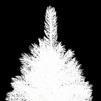 vidaXL Artificial Christmas Tree Lifelike Needles White 7 ft