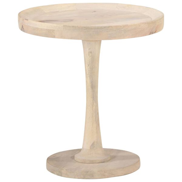 vidaXL Side Table Natural Wood Solid Mango Wood Medium Durable