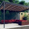 vidaXL Garden Lounge Set Brown PE rattan Large Modular