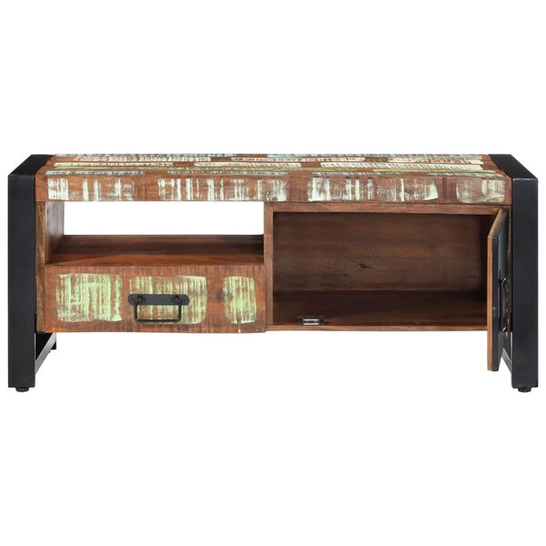 vidaXL Coffee Table 39.4"x19.7"x16.1" Solid Wood Reclaimed