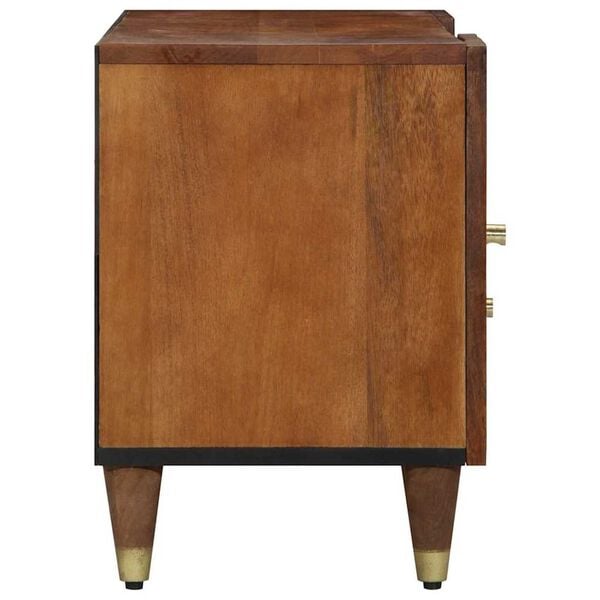 vidaXL TV Cabinet with Drawer Honey Brown 41.34 x 12.99 x 18.11 in