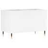 vidaXL Record Cabinet White Engineered wood, Iron Medium Record Cabinet