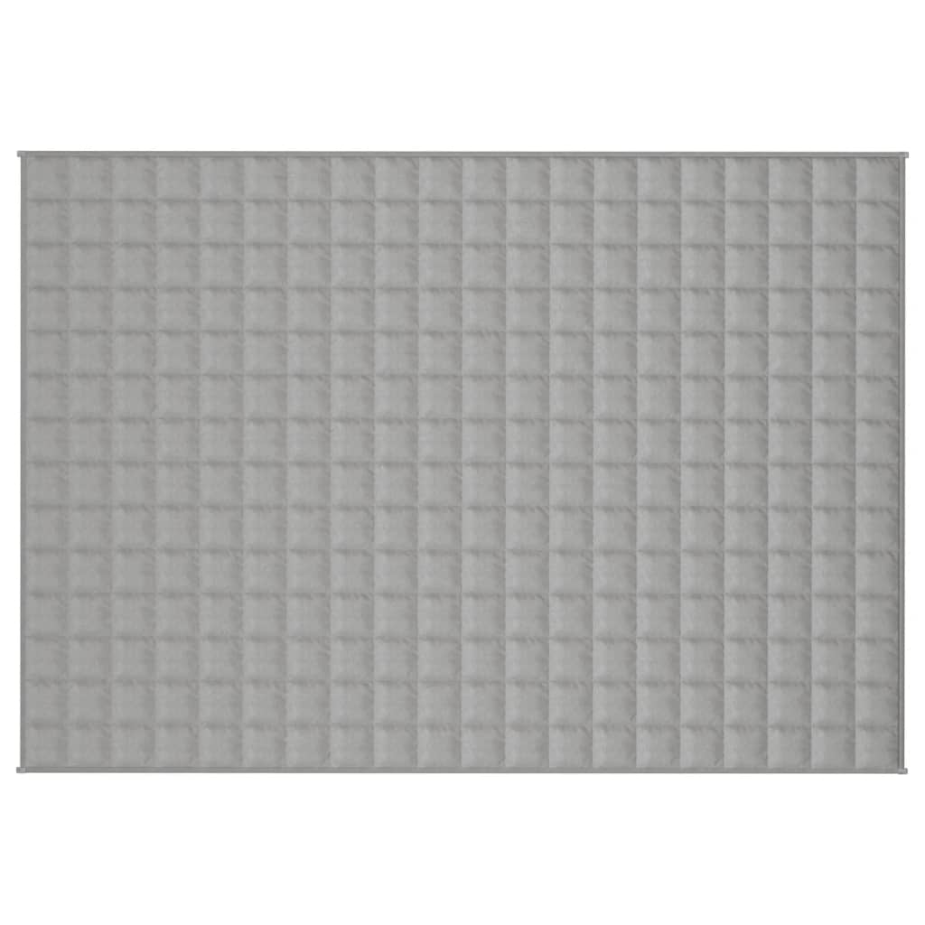 vidaXL Weighted Blanket Gray 54.3"x78.7" 22 lb Fabric