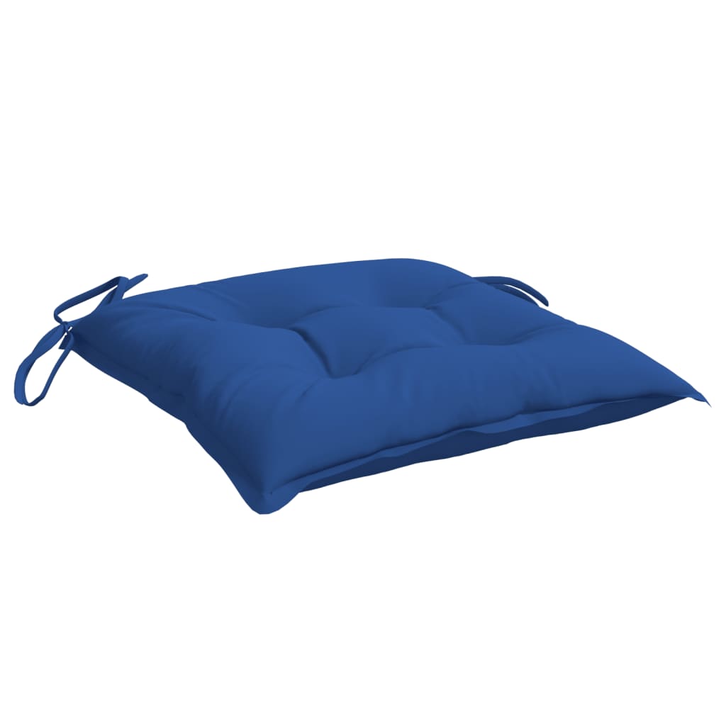 vidaXL Chair Cushions 6 pcs Blue 15.7"x15.7"x2.8" Fabric