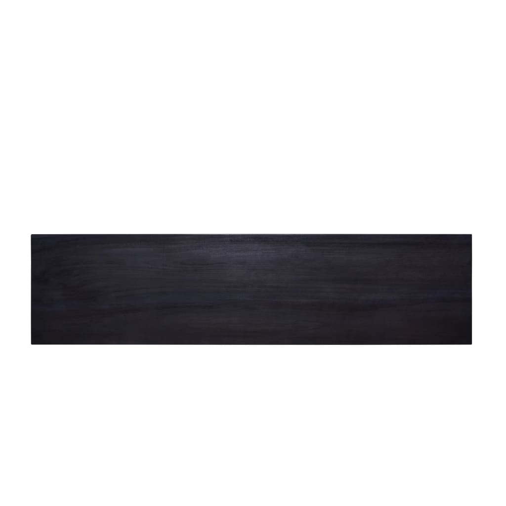 vidaXL Console Table Black 47.2"x11.8"x29.5" Solid Mahogany Wood