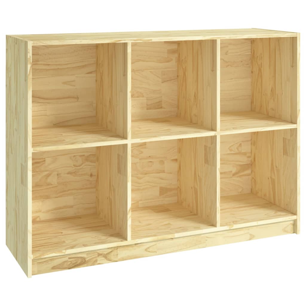 vidaXL Book Cabinet 40.9"x13"x29.9" Solid Wood Pine