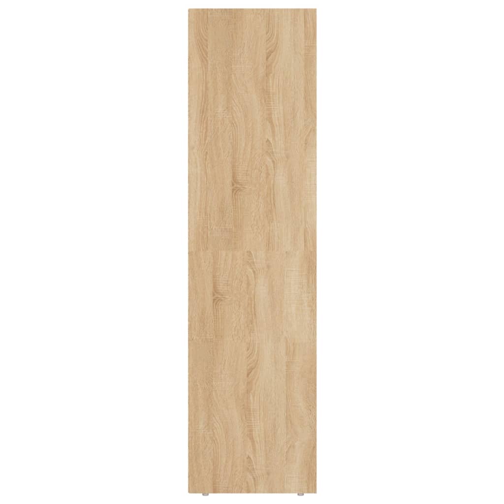 vidaXL Book Cabinet/TV Stand Sonoma Oak 14.2"x11.8"x44.9" Engineered Wood