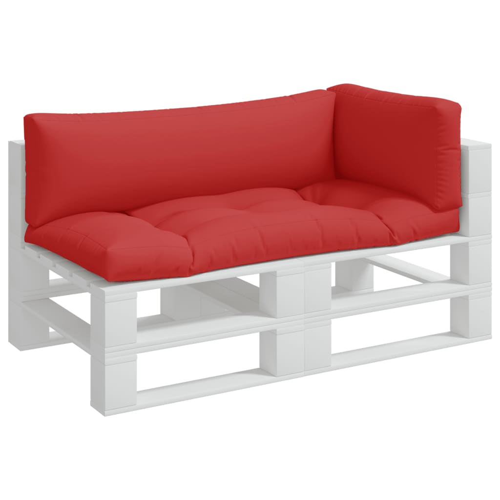 vidaXL Pallet Cushions 3 pcs Red Fabric