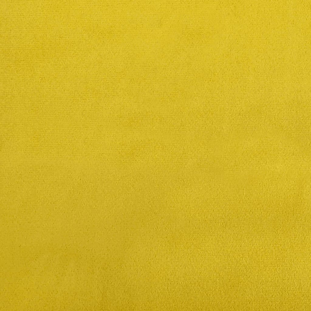 vidaXL Relaxing Chair Mustard Yellow Velvet