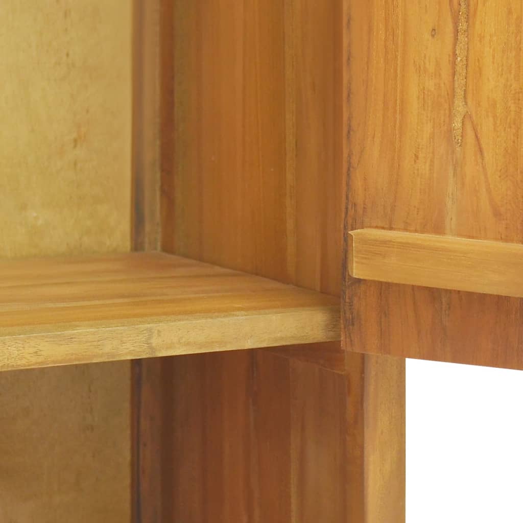 vidaXL Wall-mounted Bathroom Cabinet 17.7"x11.8"x27.6" Solid Wood Teak