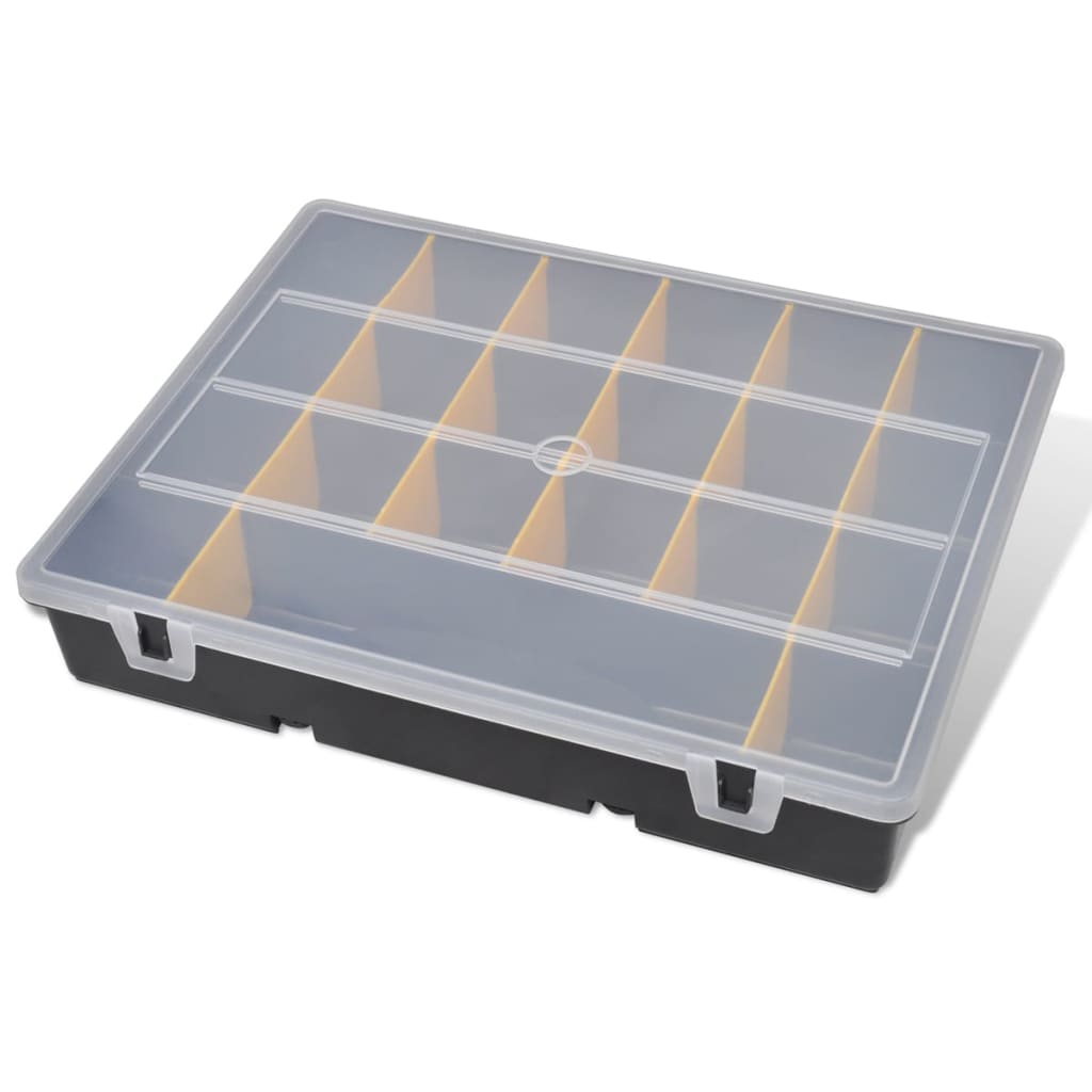 vidaXL Storage Box Sort Case 6 pcs