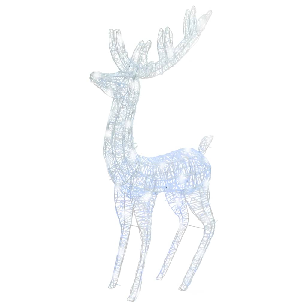 vidaXL XXL Acrylic Christmas Reindeer 250 LED 6 ft Cold white