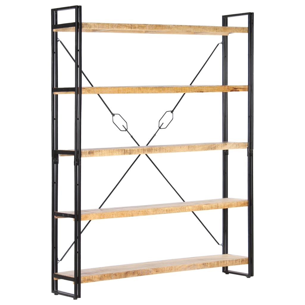 vidaXL 3-Tier Bookcase 15.7"x11.8"x31.5" Solid Mango Wood