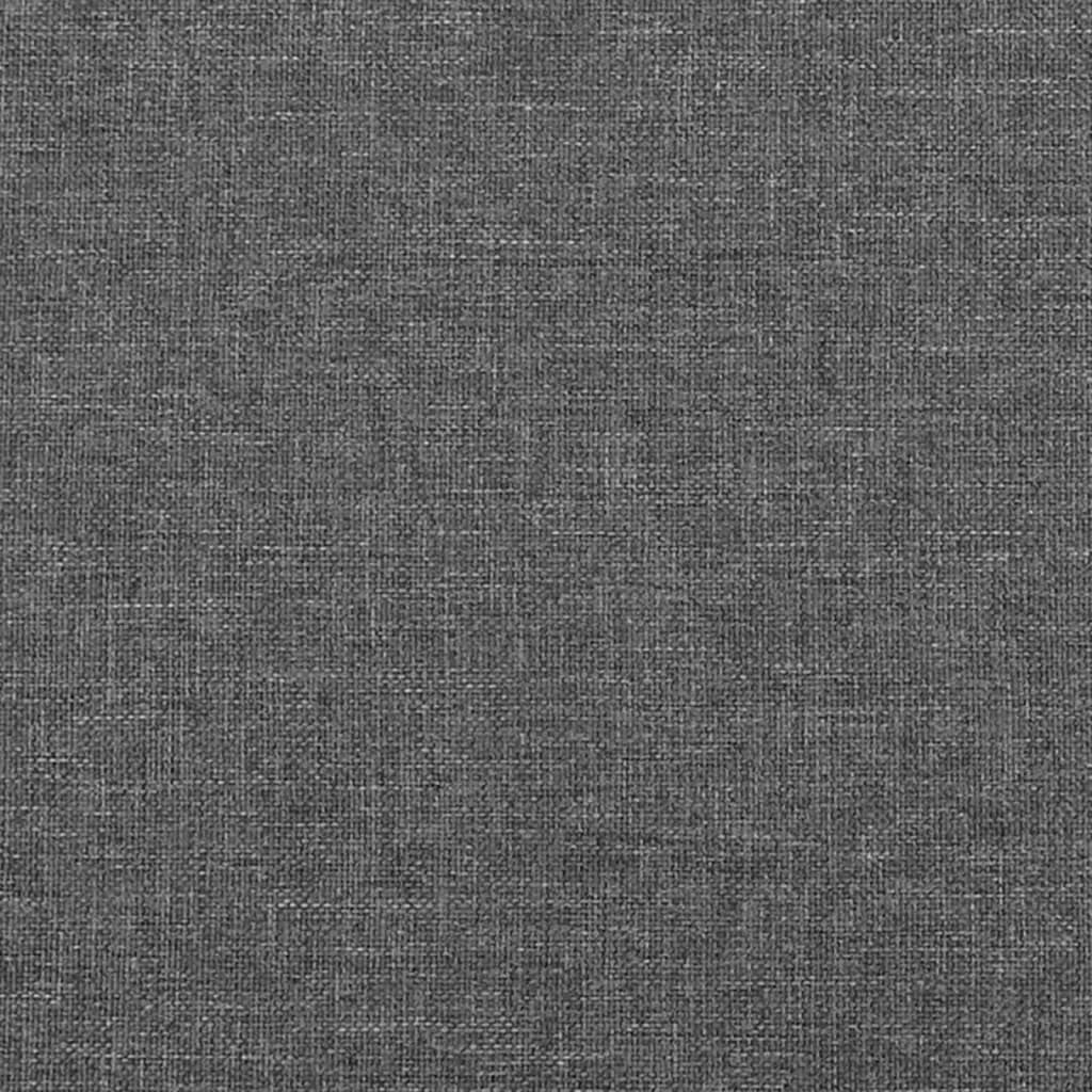 vidaXL Headboards 4 pcs Dark Gray 28.3"x2"x30.7"/34.6" Fabric